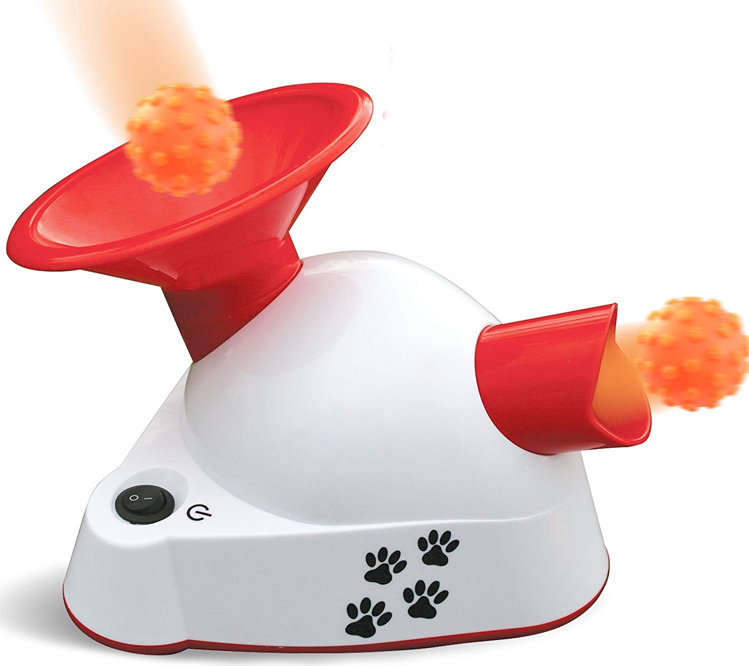 Kleeger Automatic Dog Ball Fetcher Talking Trainer Toy | Dog Ball Launcher / Thrower For Indoor Or Outdoor Use| Interactive Ball Fetching Machine with 3 Small Balls. For Small Dogs & Puppies Only.