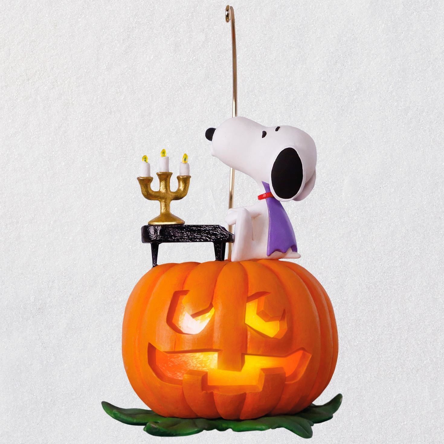 The Peanuts Gang Spooky Snoopy Musical Halloween Ornament with Light