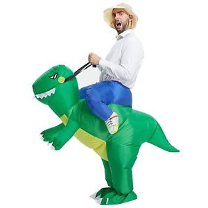 TOLOCO Inflatable Dinosaur T-REX Costume | Inflatable Costumes For Adults| Halloween Costume | Blow Up Costume
