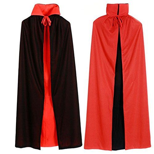 Halloween Cosplay Custome Cloak Medieval Wizard Witch Vampire Devil Robe Cape