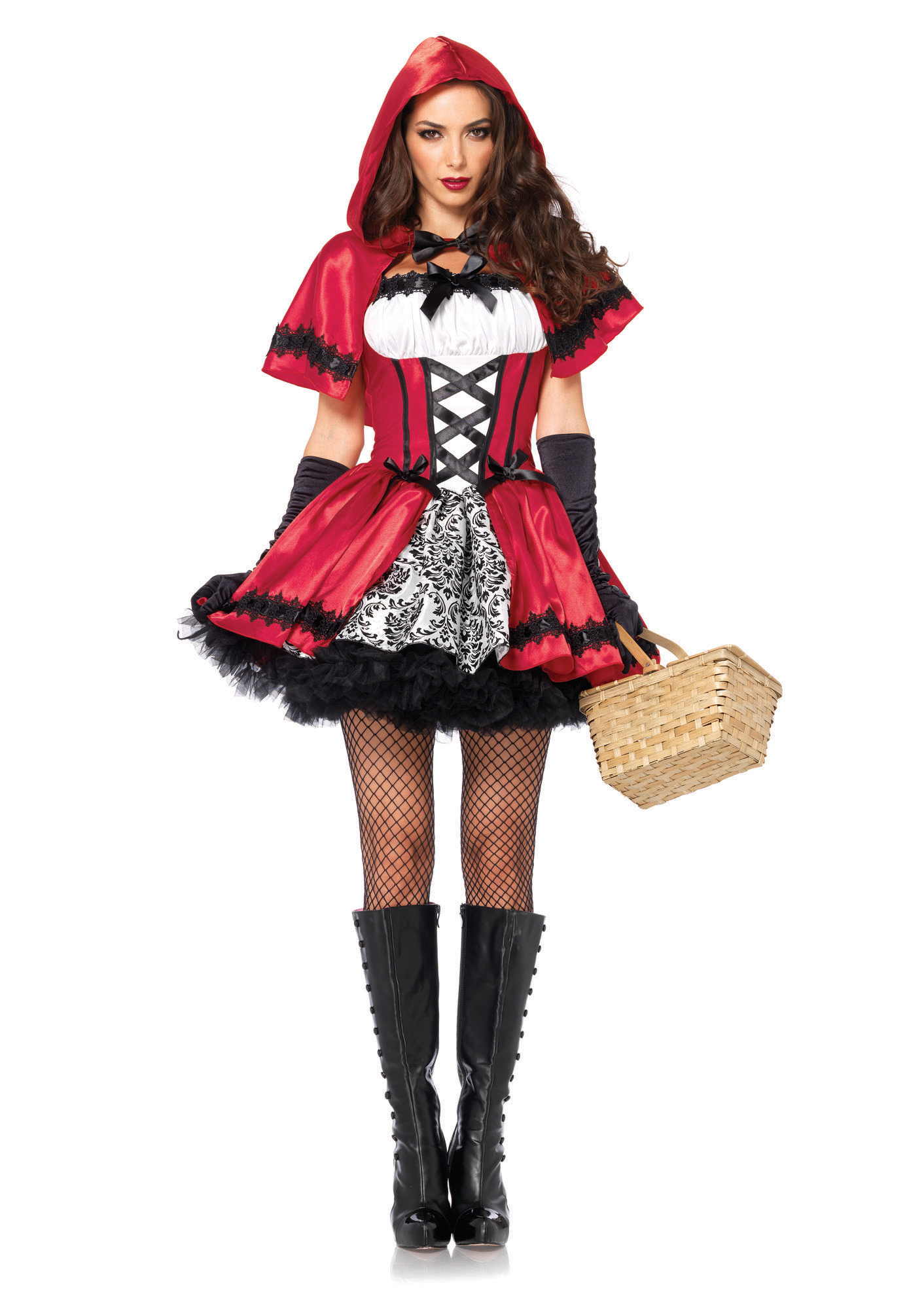 Leg Avenue Women's 2 Piece Gothic Red Riding Hood - Halloween Costumes for Women