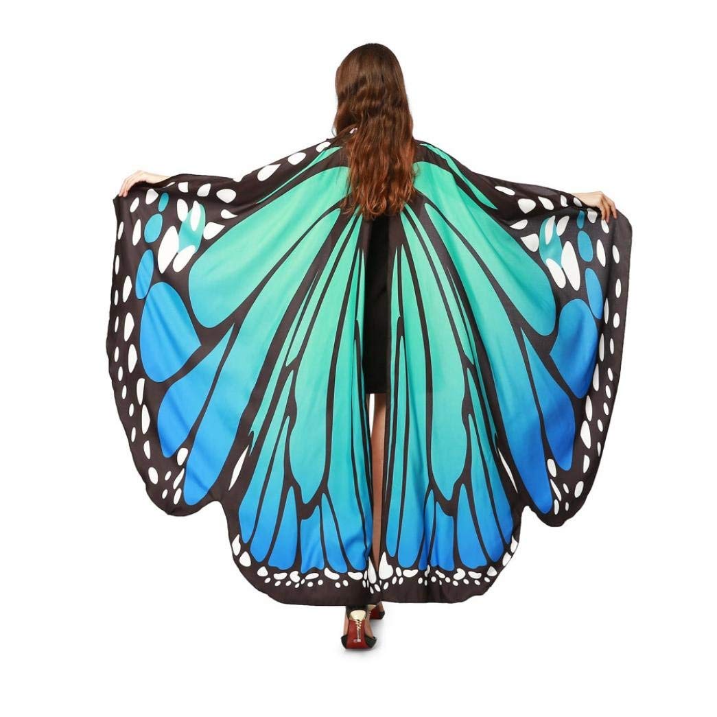 Halloween Party Soft Fabric Butterfly Wings Shawl Fairy Ladies Nymph Pixie Costume - Halloween Costumes for Women