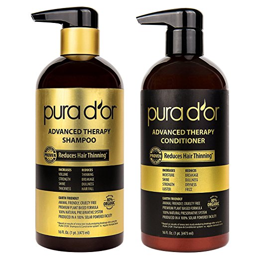PURA D'OR Advanced Therapy System Shampoo & Conditioner 