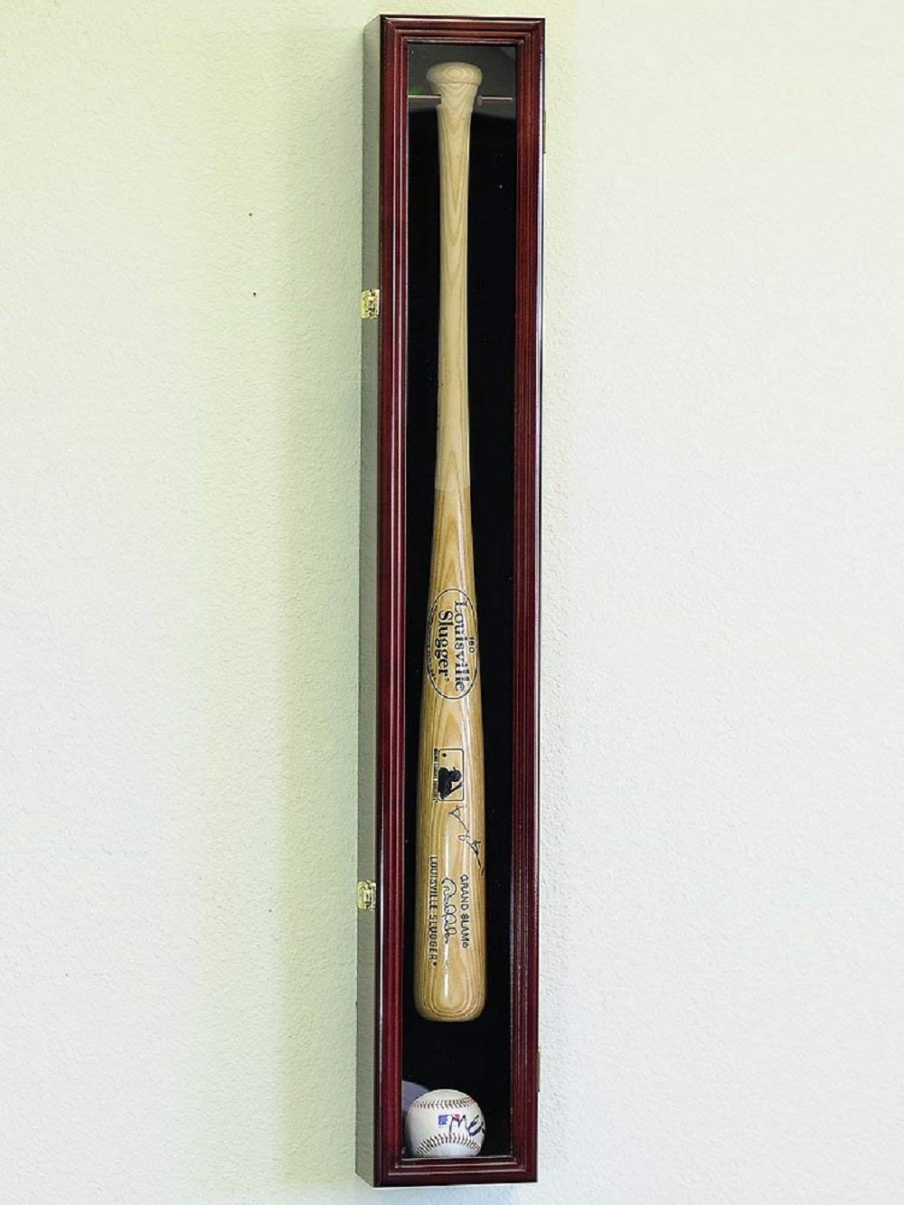  1 Baseball Bat Display Case Rack Cabinet Holder 