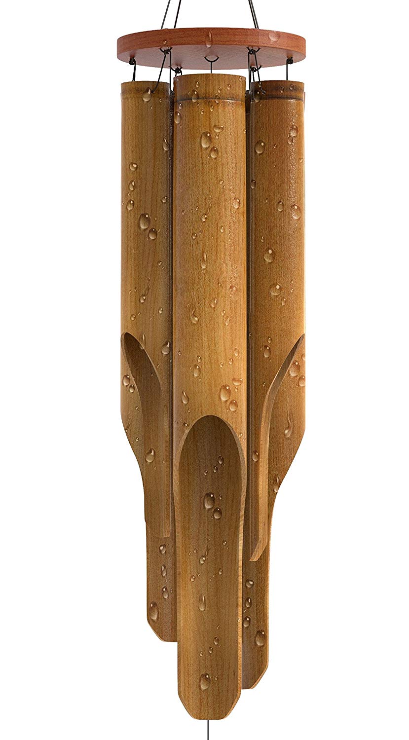 Nalulu Wind Chime - Bamboo Wooden Wood Large