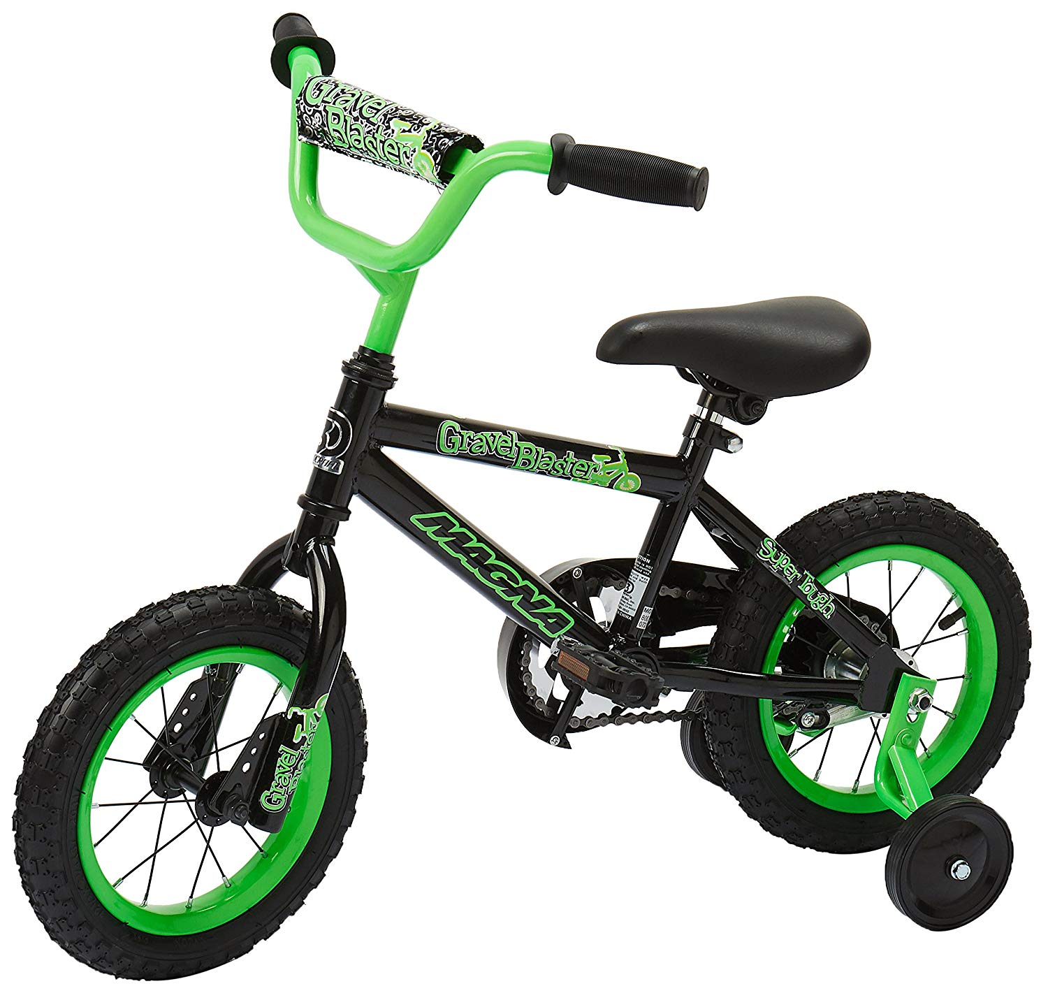 Dynacraft Magna Gravel Blaster Boys BMX Street/Dirt Bike - 3 wheel bike for kids