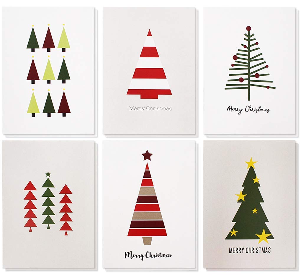 48-Pack Merry Christmas Greetings Cards 