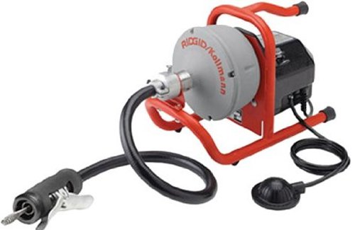 RIDGID 71722 K-40AF Sink Machine with 5/16 Inch Inner Core Cable and AUTOFEED Control, Sink Drain Cleaning Machine and Bulb Drain Auger