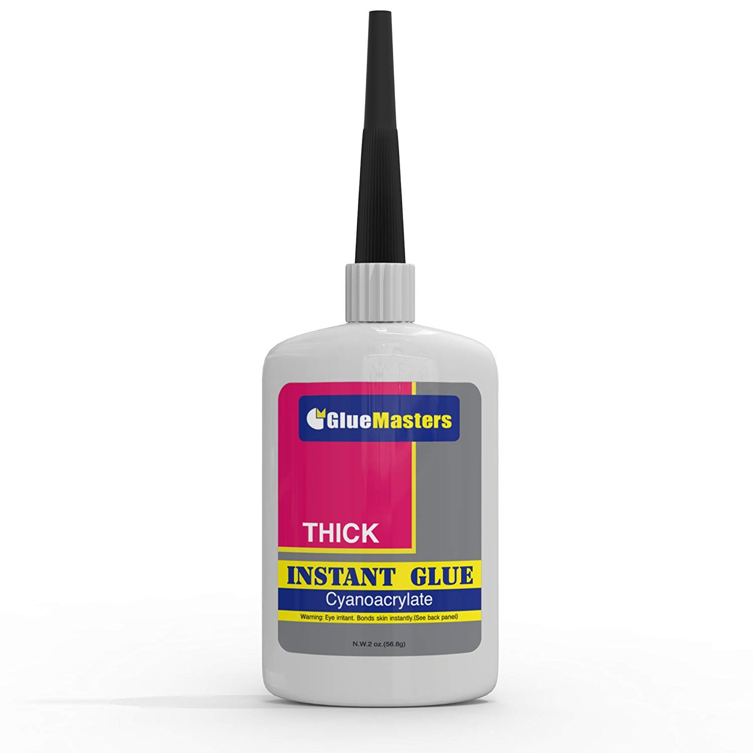 Professional Grade Cyanoacrylate (CA)"Super Glue" by Glue Masters - 56 Grams - Thick Viscosity Adhesive for Plastic, Wood & DIY Crafts