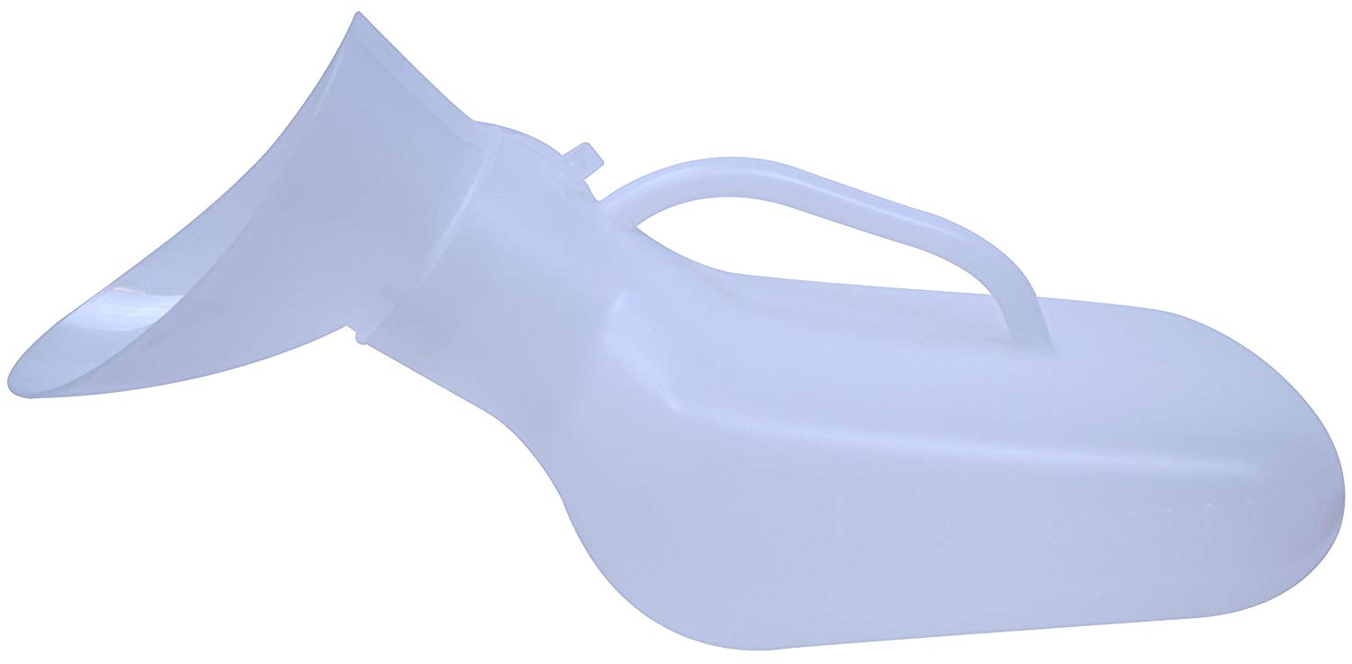 Portable Urinal Bedpan for both Male and Female with Adapter