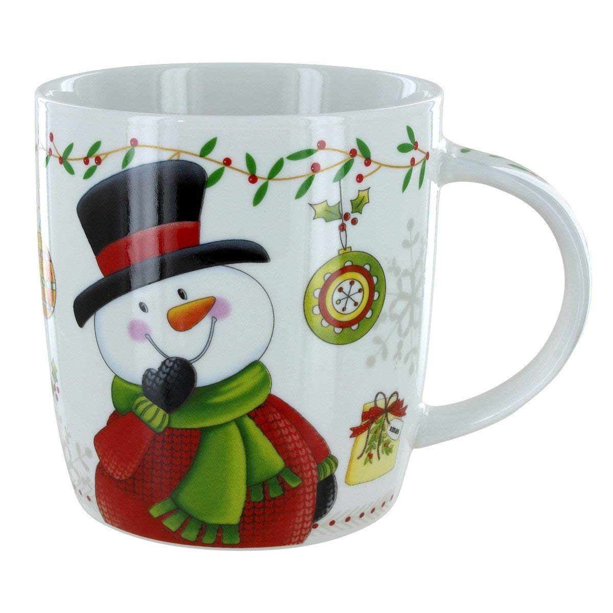 Christmas Snowman White Coffee Tea Mug