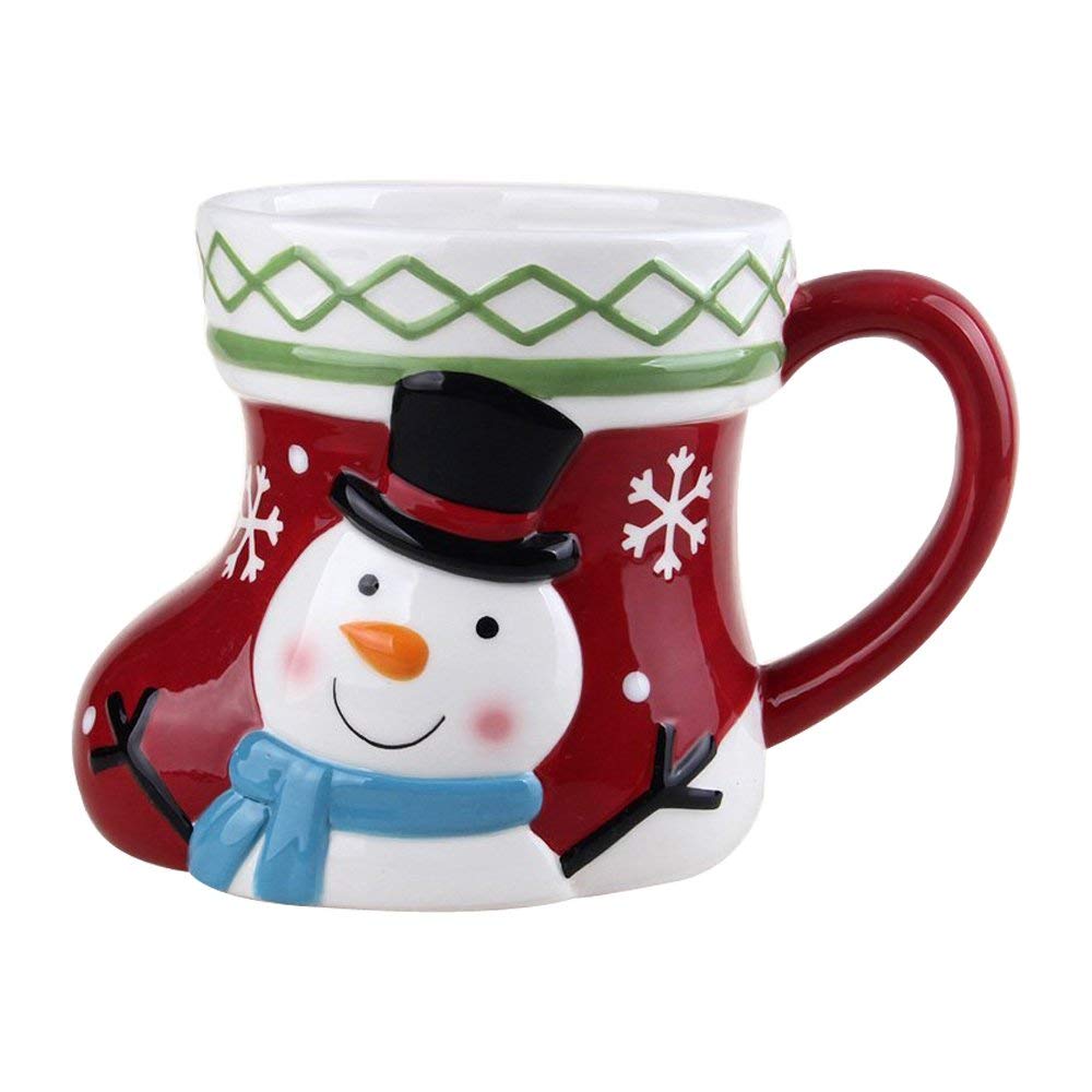 Comfy Hour 5" Winter Holiday Christmas Snowman Mug, Cup for One