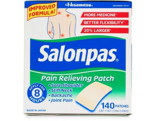  Hisamitsu Salonpas Pain Relieving Patches 140 Patches Per Box