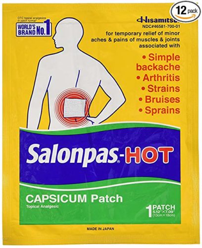 Salonpas-Hot Capsicum Patch 1 Each (Pack of 12) 