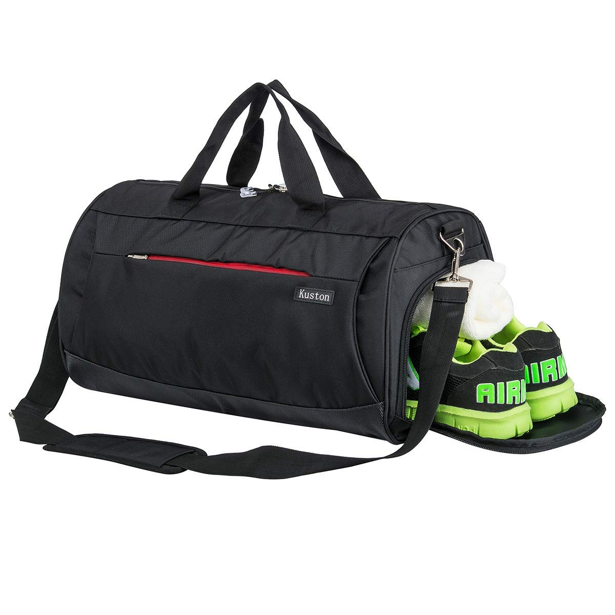Kuston Sports Gym Bag with Shoes Compartment Travel Duffel Bag 