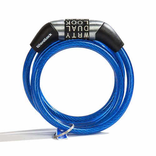 Wordlock Non-Resettable Combination Cable Lock - Unbreakable Cable Locks