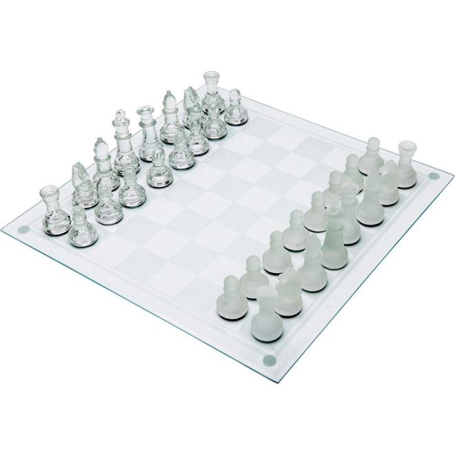 Maxam 33PC Glass Chess Set