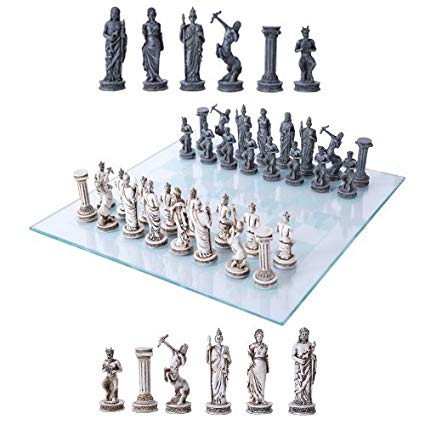 Ebros Greek Mythology Chess Set