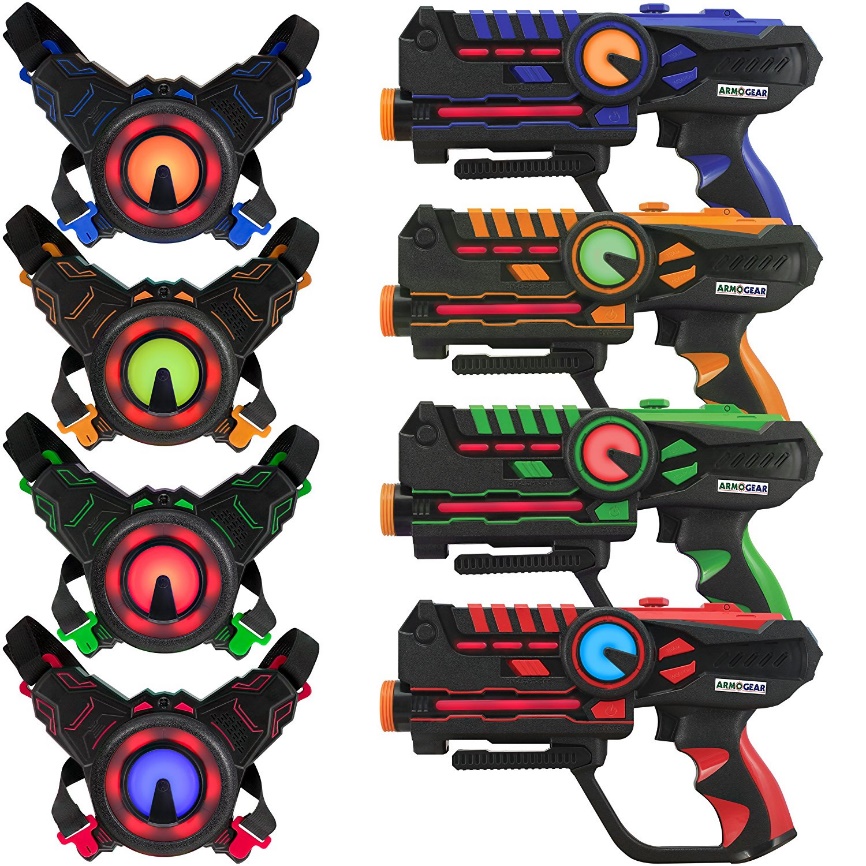  ArmoGear Infrared Laser Tag Blasters and Vests 