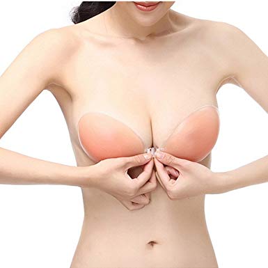Tidetell Self Adhesive Silicone Bra Strapless Reusable Invisible Push-up Bra 