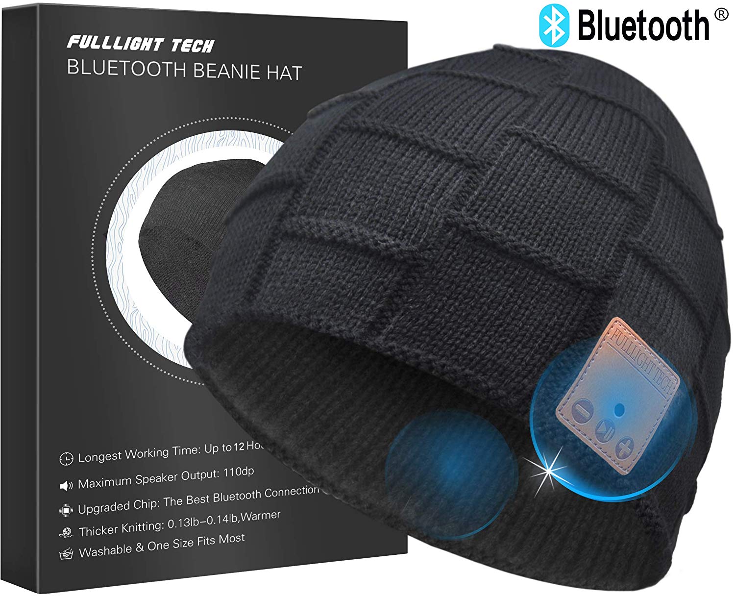 Upgraded Bluetooth Beanie Hat Headphones Wireless Headset Winter
