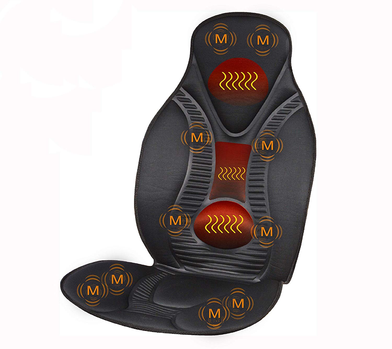 FIVE S FS8812 Vibration Massage Seat Cushion - Car seat back massager chair pad
