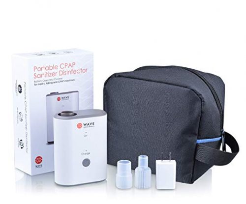 Wave Medical CPAP Cleaner and Sanitizer Bundle - CPAP Machine Cleaner System for Machines, Masks, and Tubing - Includes Heated Hose Adapter, AirMini Adapter, and Sanitizing Bag 