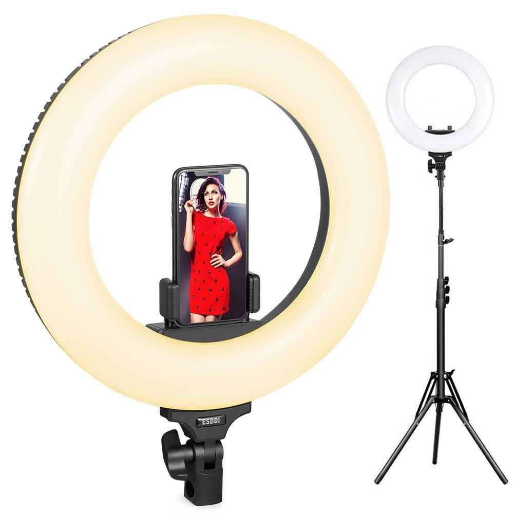 Ring Light, ESDDI 14inch Outer Adjustable Color Temperature 