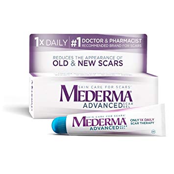 Mederma Advanced Scar Gel - 1x Daily: Use less, save more - Reduces the Appearance of Old & New Scars - #1 Doctor & Pharmacist Recommended Brand for Scars - 0.7 ounce