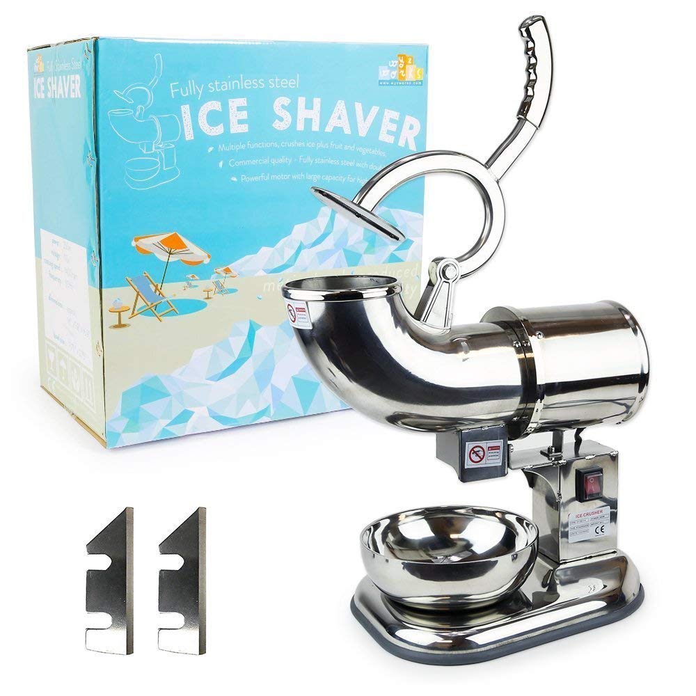 WYZworks Stainless Steel Commercial Heavy Duty Ice Shaver