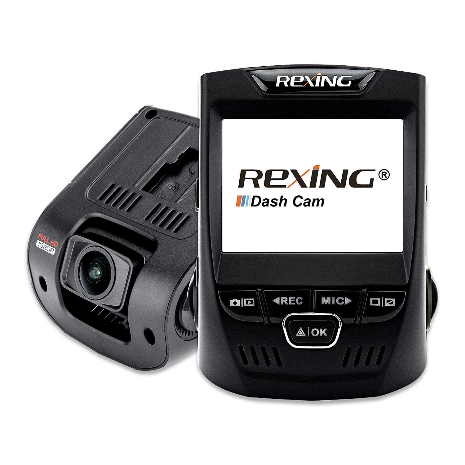Rexing V1 Car Dash Cam 2.4&quot; LCD FHD 1080p 170° Wide Angle Dashboard Camera Recorder with G-Sensor, WDR, Loop Recording