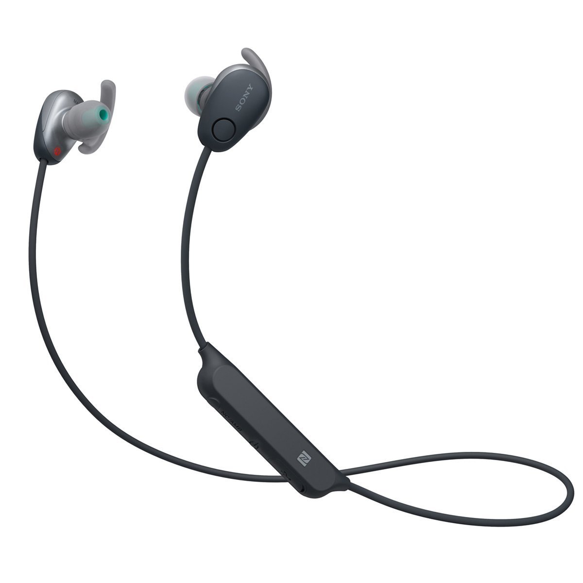 Sony SP600N Wireless Noise Canceling Sports In-Ear Headphones, Black (WI-SP600N/B)