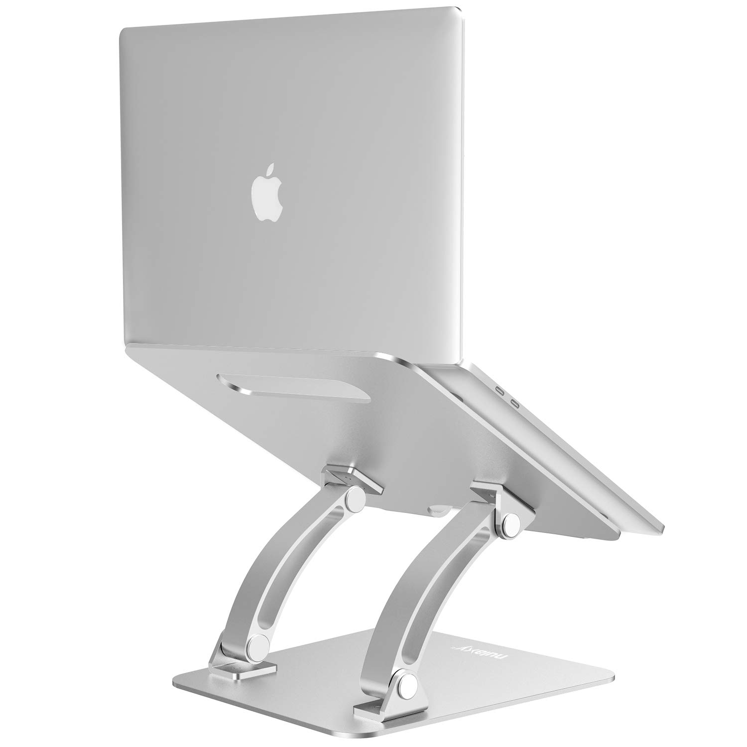 Nulaxy Laptop Stand, Ergonomic Adjustable Laptop Riser Computer Laptop Stand Compatible with Apple MacBook, Air, Pro, Dell XPS, HP, Samsung, Lenovo, All Laptops 10-17.3", Supports Up to 22 Lbs -Silver