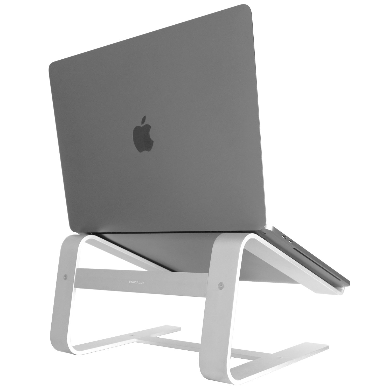 Macally Aluminum Laptop Stand for Desk & All Apple Macbook 12" / Pro / Air, Chromebook, Samsung, Acer, HP, Dell, & any Notebook between 10" to 17.3" (ASTAND)