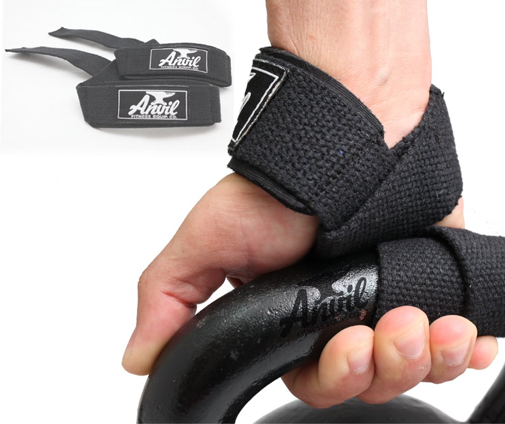 Anvil Fitness The Last Pair of Lifting Straps You'll Ever Need - Guaranteed. Instantly Lift More Weight and Build More Muscle with Neoprene Padded Weightlifting Wrist Straps.