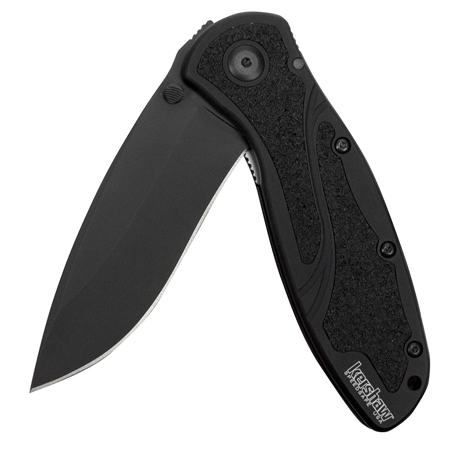 Kershaw Blur Black (1670BLK) Everyday Carry Pocketknife with 3.4” - Automatic Knives