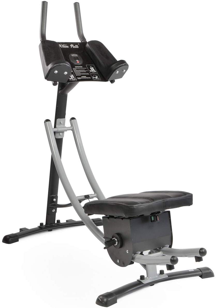 XtremepowerUS Abdominal Crunch Coaster Fitness Equipment, Workout Machine