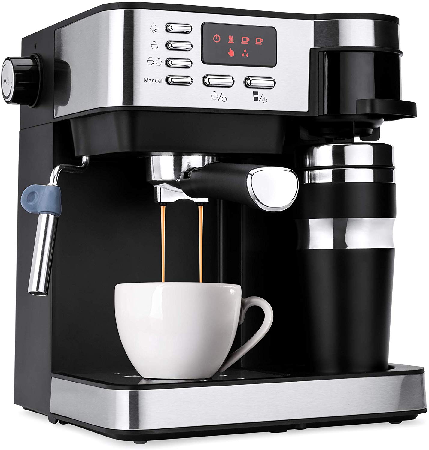 Best Choice Products 3-in-1 15-Bar Espresso, Coffee, and Cappuccino Maker Machine w/Steam Frother, Thermoblock System