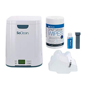 SoClean 2 CPAP Cleaner and Sanitizing Machine with AirSense 10 Adapter and Mask Wipes; with bonus generic CPAP Hose and CPAP Filters