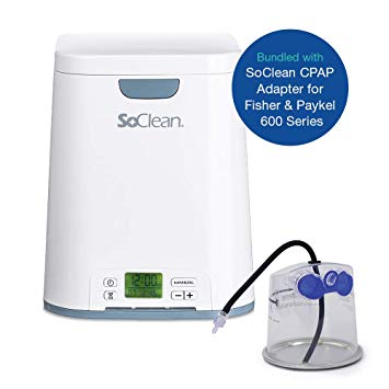 SoClean Bundle of 1 Adapter for Fisher & Paykel SleepStyle 600 Series CPAP Machines + 1 SoClean 2 CPAP Cleaner and Sanitizer Machine, Automated Sanitizing After One-Time Set Up