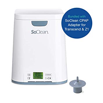 SoClean Bundle of 1 Adapter for Transcend miniCPAP and HDM Z1 CPAP Machines + 1 SoClean 2 CPAP Cleaner and Sanitizer Machine, Automated Sanitizing After One-Time Set Up