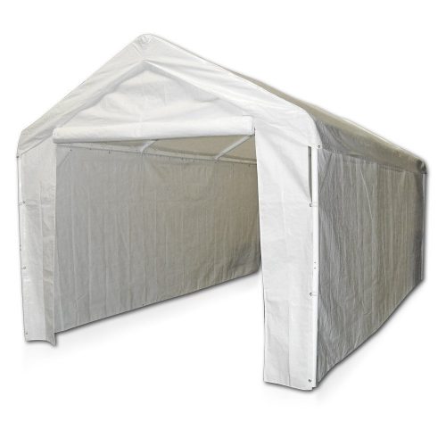 Caravan Canopy 12000211010 Side Wall Kit for Domain Carport, White (Top and Frame Not Included) - Car Shelters and Canopy