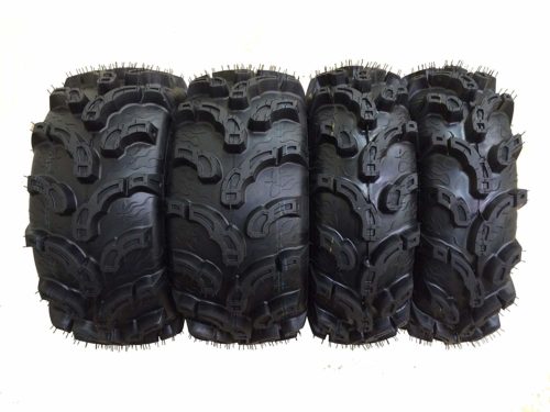 Set of 4 New Premium WANDA ATV/UTV Tires 27x9-12 Front & 27x12-12 Rear /6P Super Lug Mud
