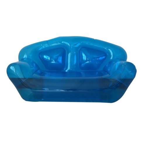 La funcosa Home Garden Inflatable Double Perosn Sofa Bed Outdoor Indoor Beach Chair Summer Swimming Water Lounge (Blue)