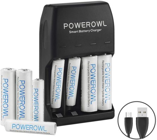 POWEROWL AA AAA Smart Battery Charger