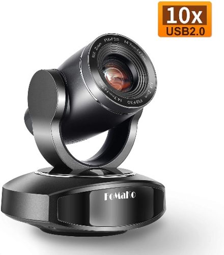 FoMaKo 10X Zoom HD 1080p Video Conferencing Camera, USB PTZ Conference Room Camera