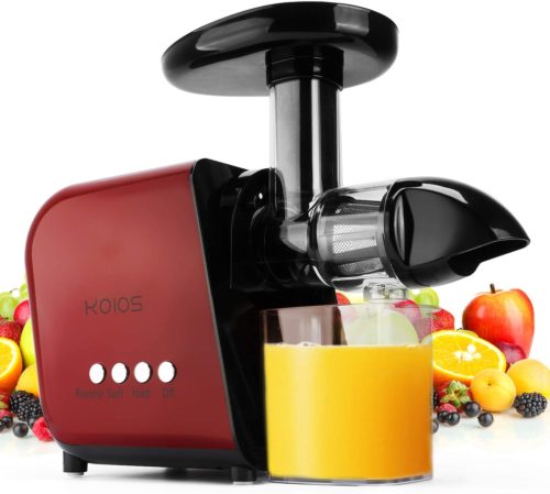 KOIOS Juicer, Slow Masticating Juicer Extractor with Reverse Function