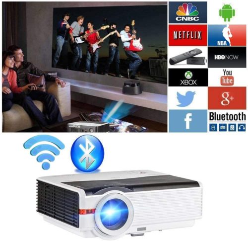 WIKISH Bluetooth Projector